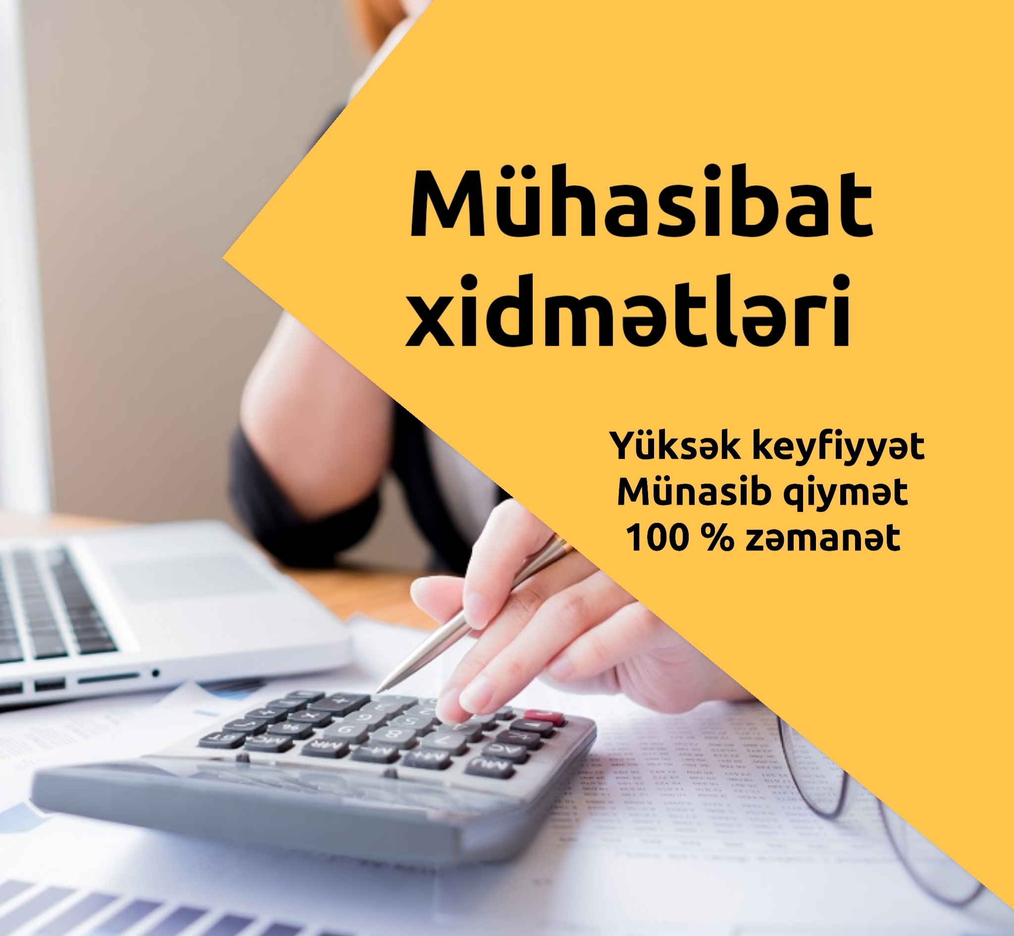 Mühasibat xidmətləri aylıq rüblük illik vergi hesabatların
