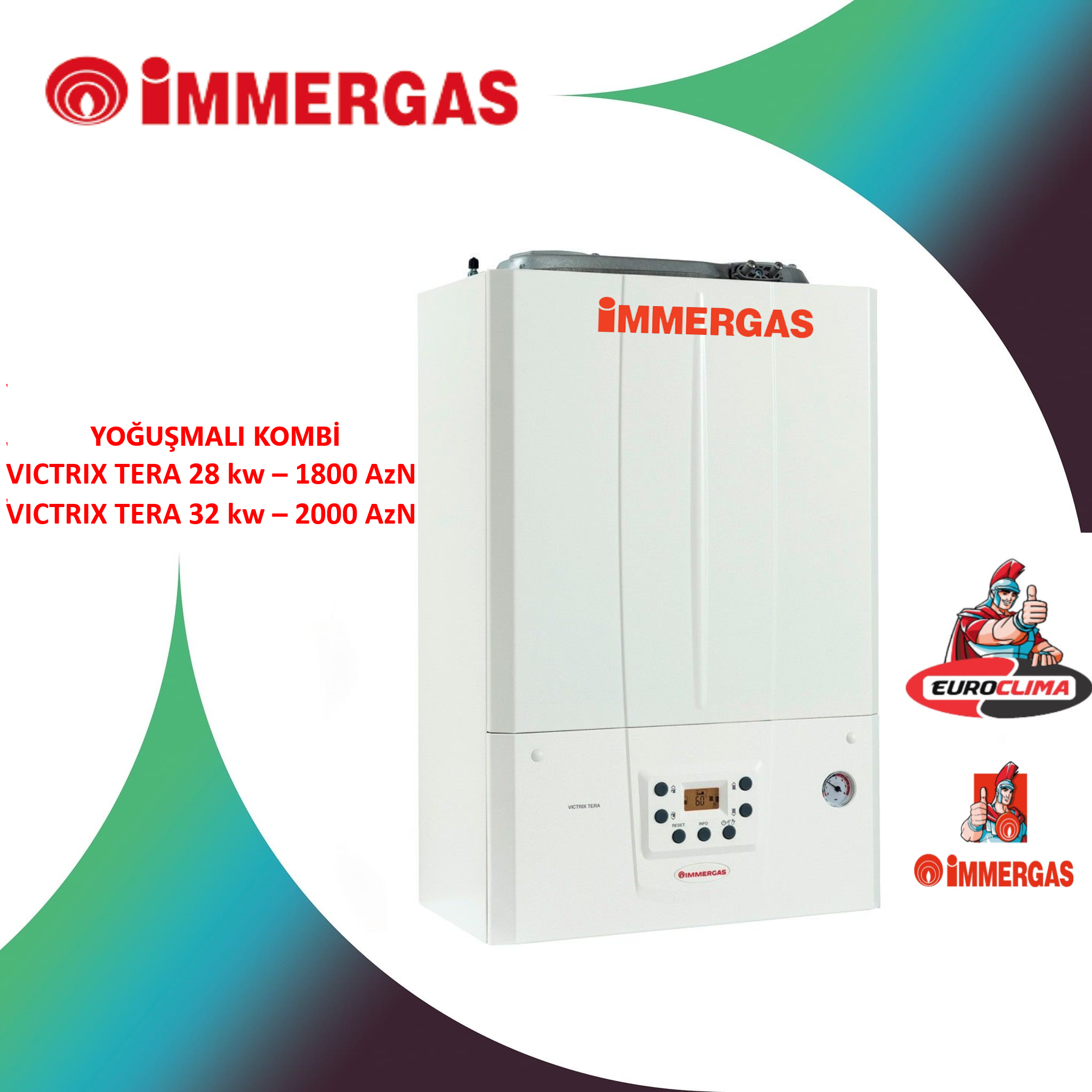 YOĞUŞMALI KOMBİ İMMERGAS - made in İtaly.! (Конденсационный