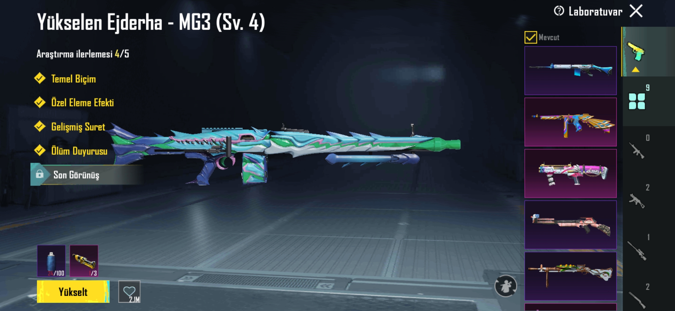 Ter Temiz Bağ Guvenilir Hesab 9 + Silah 4 kill chat